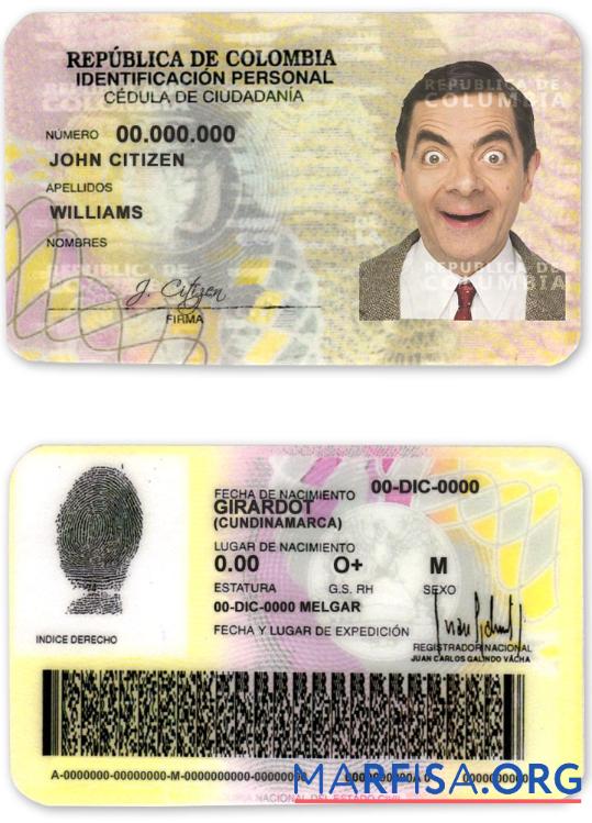 Realistic Colombia ID (2010 – 2020) sample